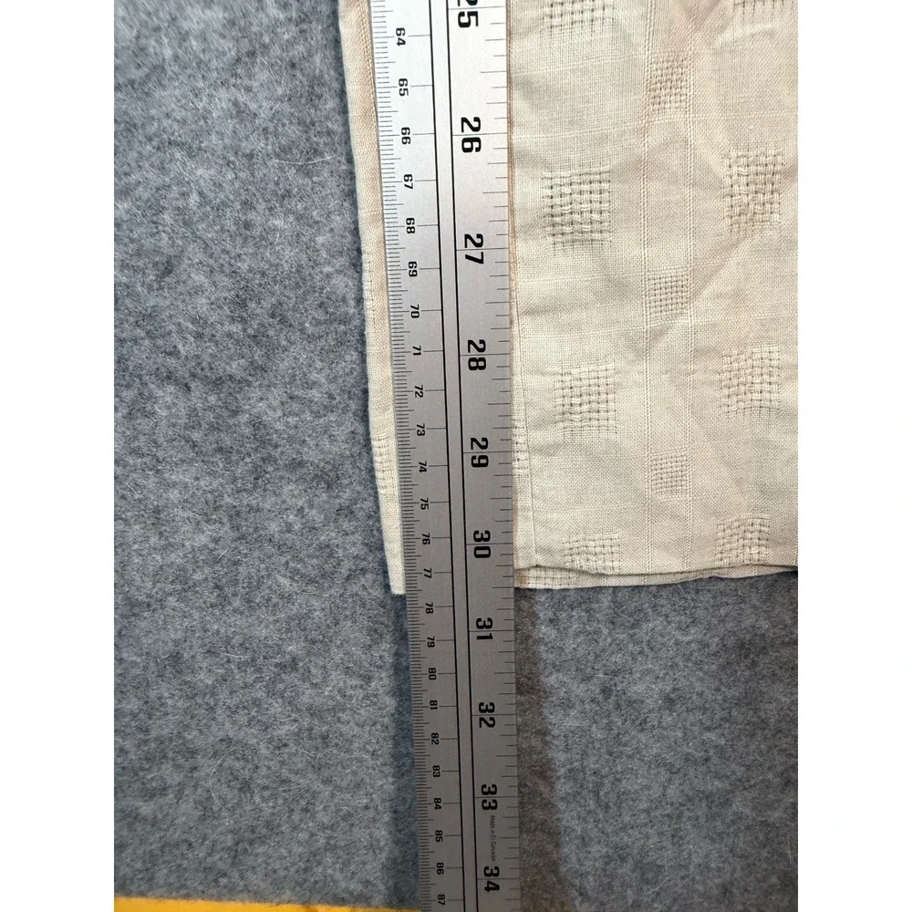 Stacy Adams Mens 100% Linen Textured Square Dress Pants Natural Beige 34x32 NEW